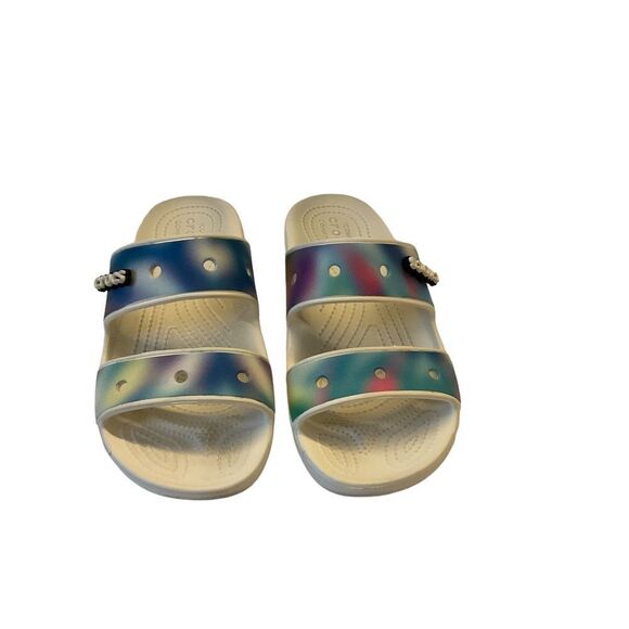 Crocs Classic Solarized Lightweight Women’s Tie Dye Sandals Size 8. - Picture 1 of 10